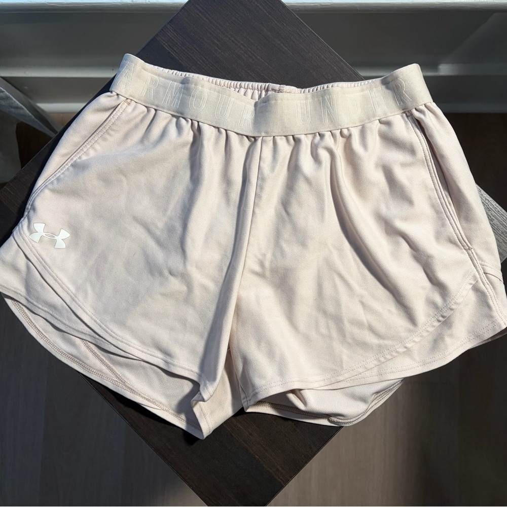 Under Armour Women's Cream Athletic Shorts